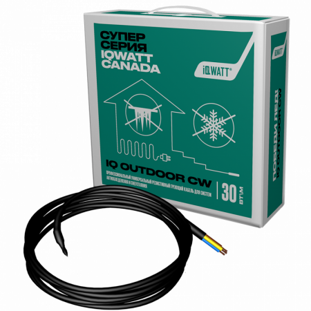 Греющий кабель для систем антиобледенения и снеготаяния IQ OUTDOOR CW